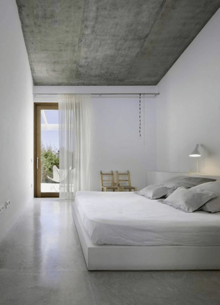 betonvloer slaapkamer